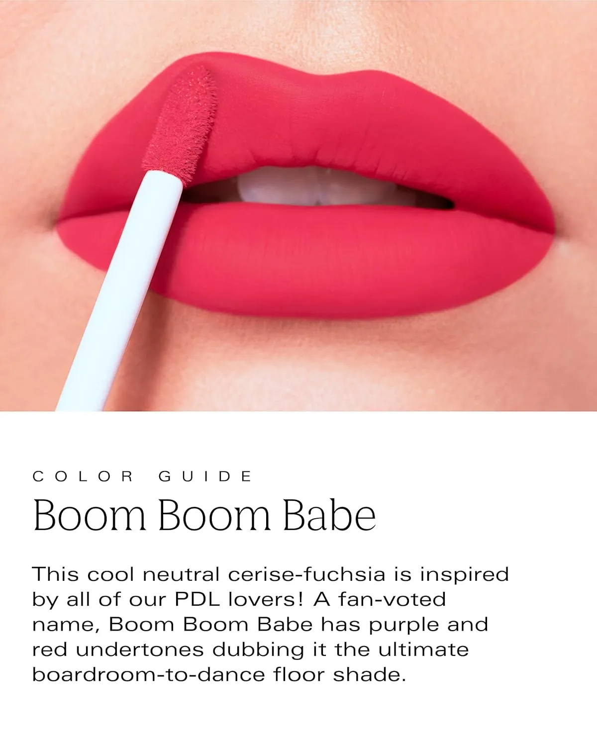 | Bold Aspirations Liquid Lipstick (Boom Boom Babe) | Highly Pigmented Smooth Matte Finish | Fushia Tone | Long Lasting, Non-Transfer, Hydrating Formula | Vegan | Cruelty-Free | .14 oz