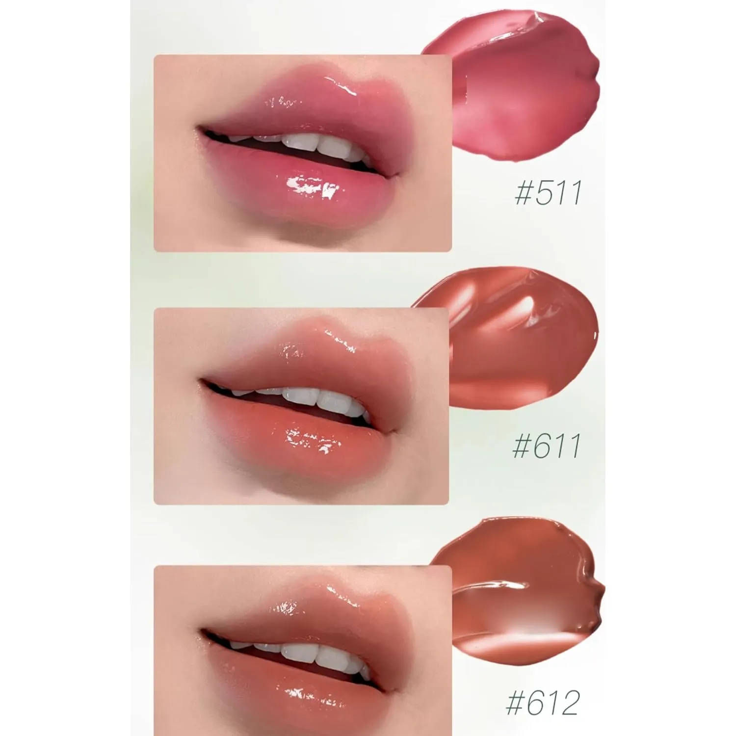1 PC Caitang Lip Care Jelly Lipstick Solid Lip Gloss Jelly Lipstick, Mirror Effect Jelly Lipstick, Light Weight Velvet Jelly Lipstick (211#, 2.1g)