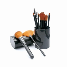 10 Piece Marble Makeup Brush Set Brush Holder, Advanced Synthetic Foundation Powder Concealer Eye Shadow Facial Makeup Brush Set(Color3,one size)