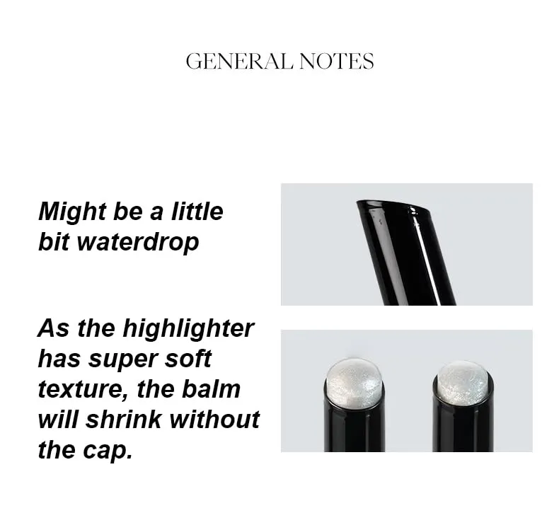 1PC Jiaose Jelly Highlighter Stick, Facial Shimmer Pearly Facial Highlighter Balm, Multi Purpose Dimond Jelly Facial Highlighter (H03, 2g)