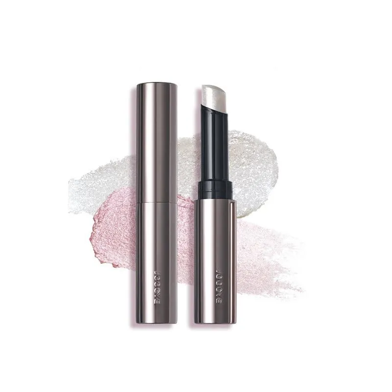 1PC Jiaose Jelly Highlighter Stick, Facial Shimmer Pearly Facial Highlighter Balm, Multi Purpose Dimond Jelly Facial Highlighter (H03, 2g)