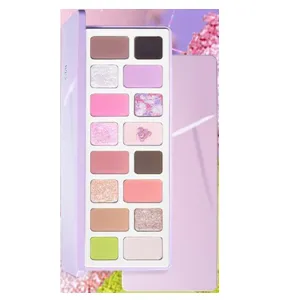 1PC NEW Qianyan 16 Colors Eyeshadow Palette, QianYan Eyeshadow Multichrome Shimmer Matte Facial Highlighter Eyeshadow Palette (Queyue)