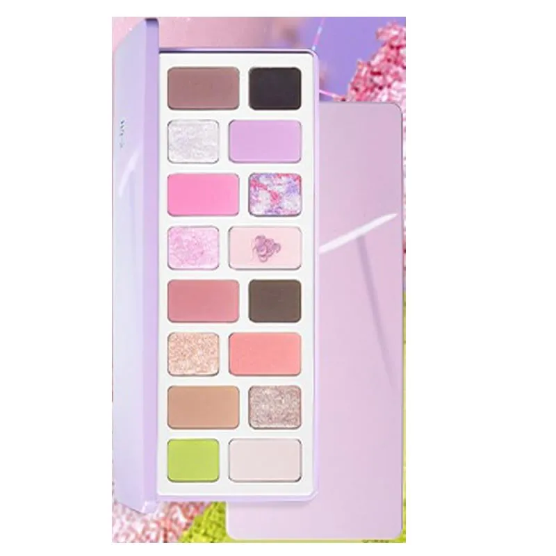 1PC NEW Qianyan 16 Colors Eyeshadow Palette, QianYan Eyeshadow Multichrome Shimmer Matte Facial Highlighter Eyeshadow Palette (Queyue)
