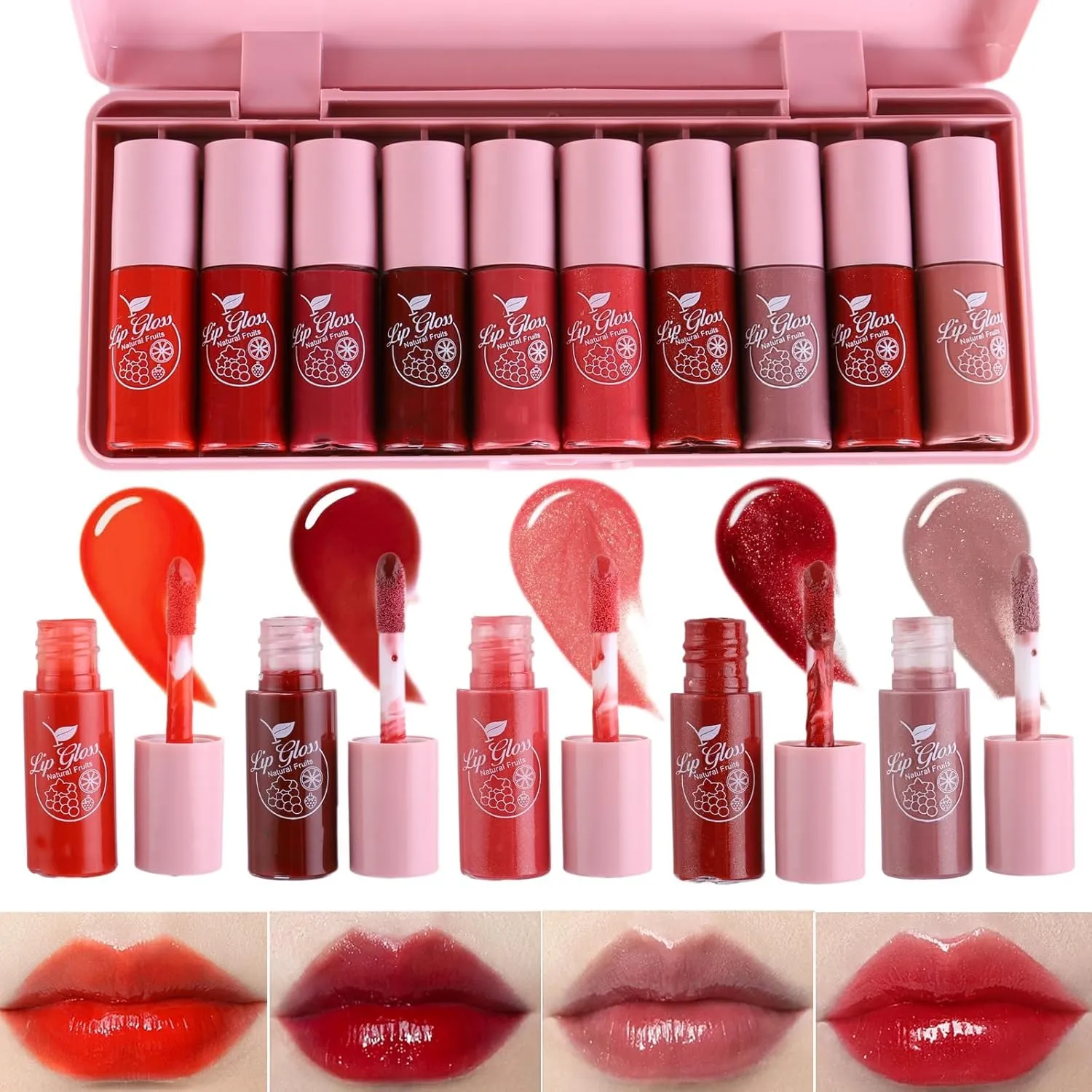 24 Colors Matte Liquid Lipstick Set & 10 Colors Lip Stain Set