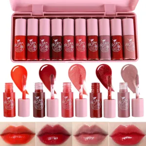 24 Colors Matte Liquid Lipstick Set & 10 Colors Lip Stain Set