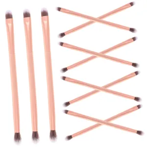 24pcs Double-ended Eyeshadow Makeup Brush High Density Soft Bristles Lightweight Portable for Travel for Home Comfortable Grip for Easy Application