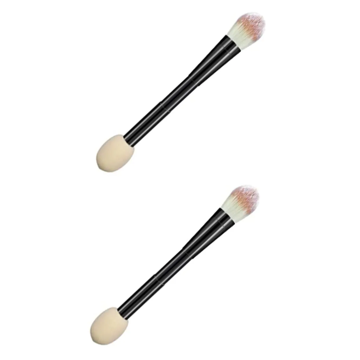 2pcs Makeup Sponge Brush Set 2-in-1 Foundation Concealer Tool Cosmetics Brush for Face Makeup Essentials