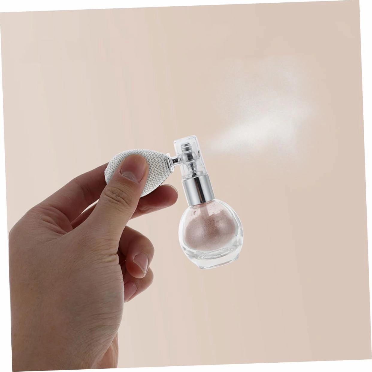 2pcs Glitter Spray Bottles Shimmer Spray for Skin Hair Highlighter Powder Makeup Silver Glitter Spray Set