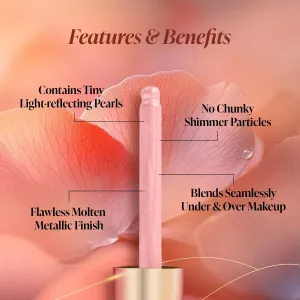 3-in-1 Liquid Highlighter Rose Gold, 18ml, Strobe Serum with Luminous Finish, Hydrating Formula (Rose Gold 03, 18ml (pack of 1))