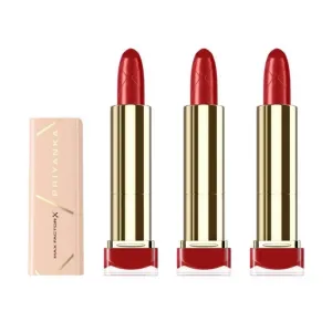 3 x Max Factor Colour Elixir Priyanka Lipstick - 052 Intense Flame