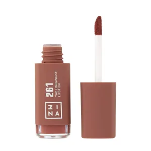 3INA The Longwear Lipstick 261 - Naturally Hydrating, Fast Drying - Shades That Stay All Day And Suit Every Skin Tone - Cruelty Free, Paraben Free, Vegan Cosmetics - Dark Nude Color - 0.22 Fl. Oz
