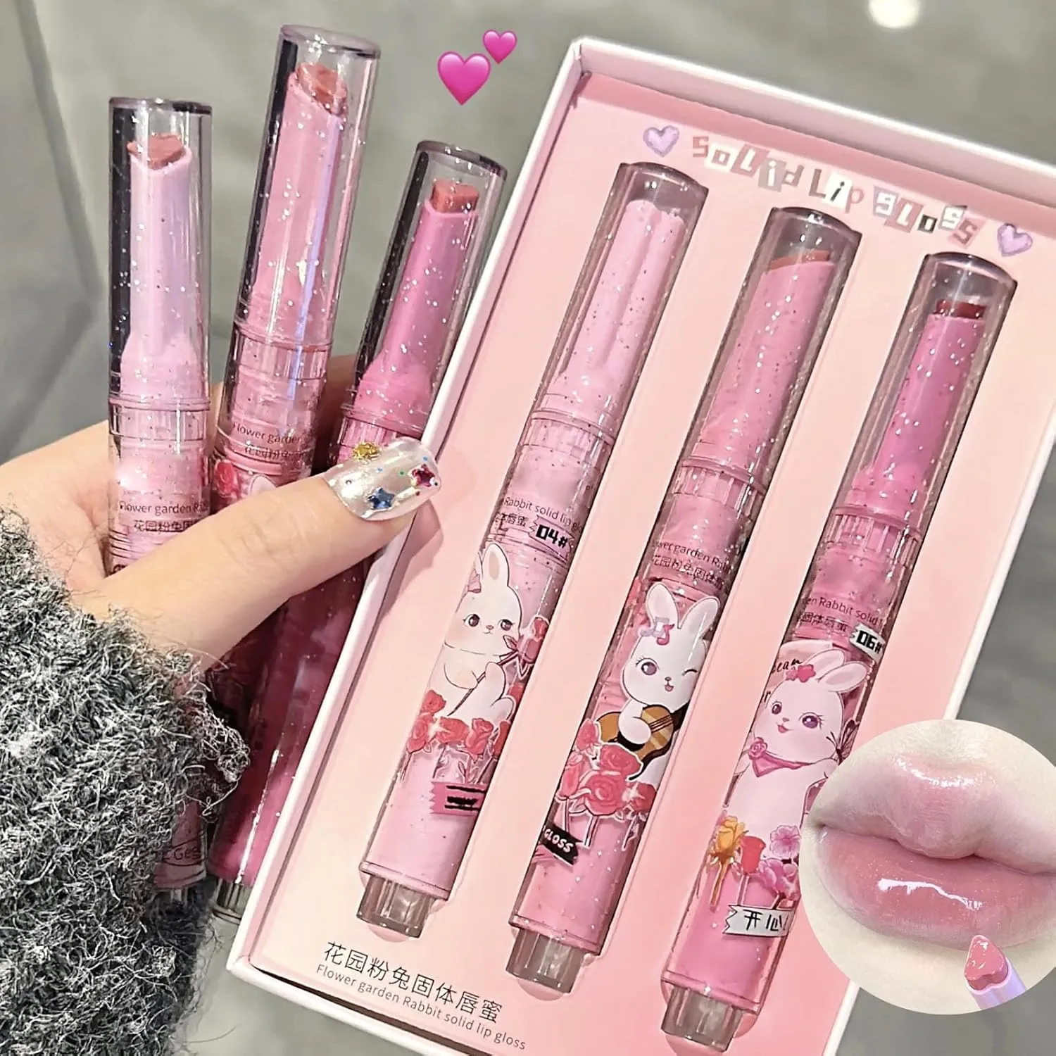 3PCS Light Lipgloss Set, Lip Oil, Lip Gloss Set for Teens, Girls & Daily Makeup & All Age Groups (2g*3)