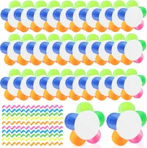50 PCS Petals Highlighters Bulk, 5-in-1 Multi-Color Flower Shape Fluorescent Highlighter Pens for Students & Teachers, Classroom & Office, School Stationery Aesthetic Supplies