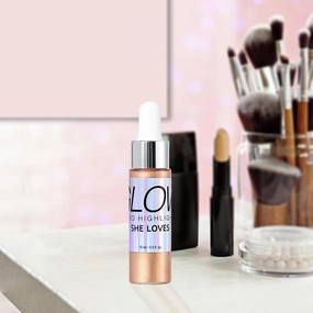 5xLiquid Highlighter Shine Brightening Face Contours Face Body Versatile, 1 Count (Pack of 1), Rose Gold
