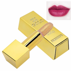 6 Colors Sparkle Lipstick, Lip Gloss Matte Metallic Glitter Lipstick Shining Long Lasting Water- Charming Makeup Cosmetics 3.5g (1#)