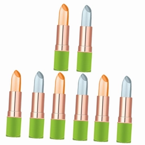 8pcs Color Changing Lip Balm Temperature Lipstick for Moisturizing Hydrating Lips Includes Kiss for Women