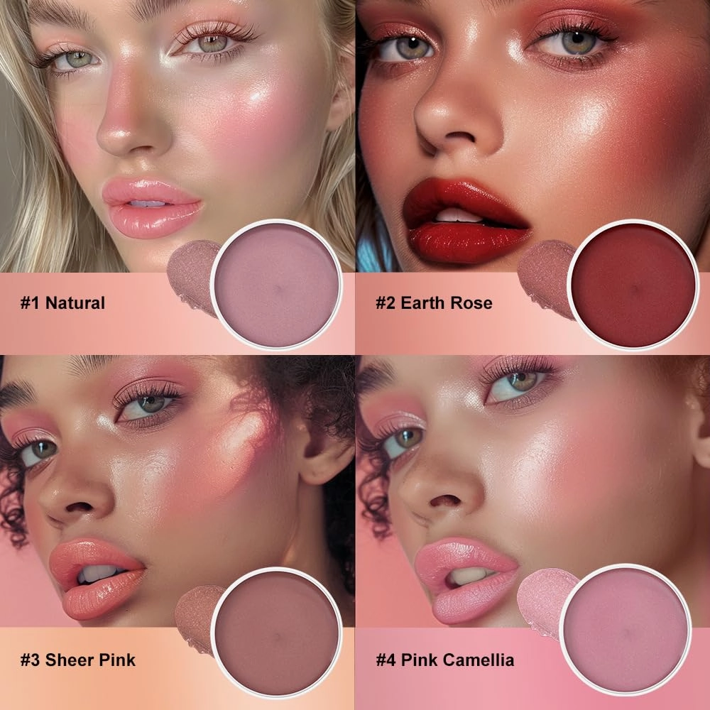 "Magic Skin Awakening Balm" – 3-in-1 Highlighter, Blush & Lip Tint with Hydrating Shine,Non-Sticky, Buildable, For Face/Eyes/Lips (#2 Earth Rose)