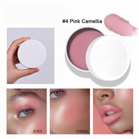 "Magic Skin Awakening Balm" – 3-in-1 Highlighter, Blush & Lip Tint with Hydrating Shine,Non-Sticky, Buildable, For Face/Eyes/Lips (#4 Pink Camellia)