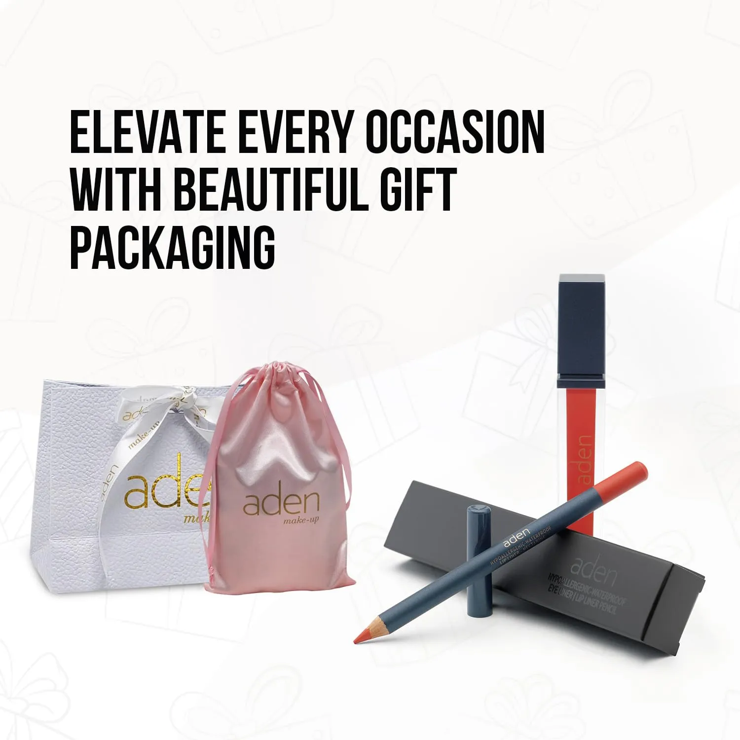 aden - 2 in 1 - Matte Liquid Lipstick & Lip Liner Set - 7ML - Non-Smudge & Quick Drying - Highly Pigmented - Long Duration with Hydration - Made in Italy (31 Trap)