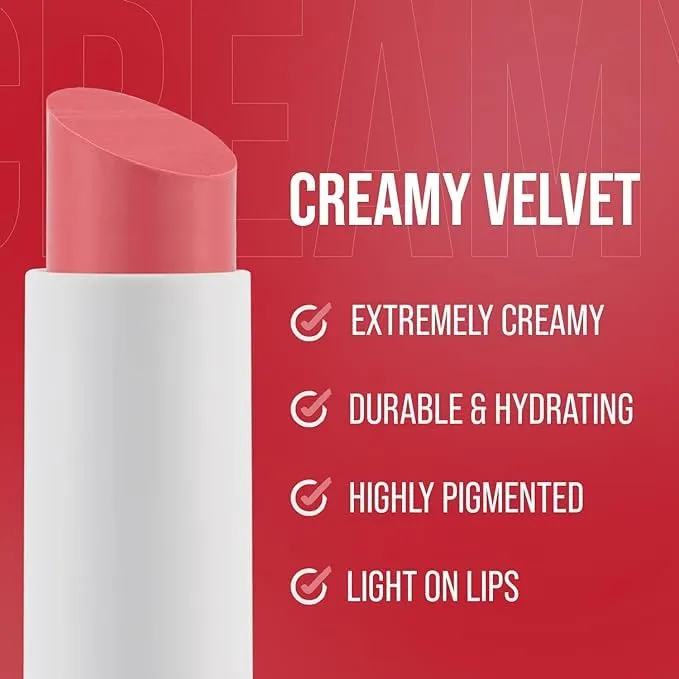 aden Velvet lipstick – Highly Pigmented – Durable & Hydrating – Creamy & Smooth (07 Sour Cherry)