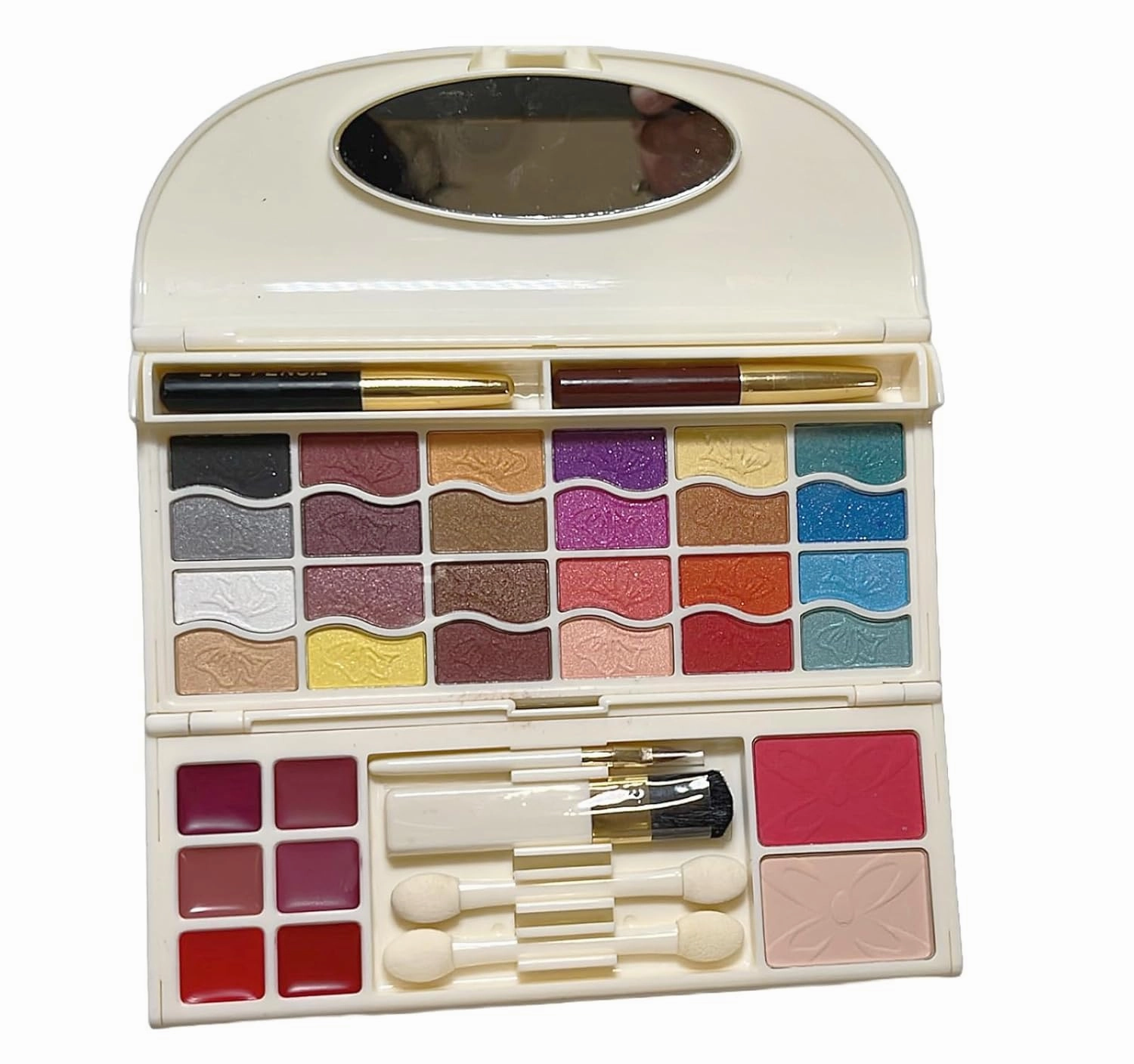 All In One Makeup Palette Kit 24 Colors Eyeshadows, Blusher, Powder Cake, Lipgloss, Foundation Cream, Mascara, Eye Pencil, Lip Pencil, Makeup Kit