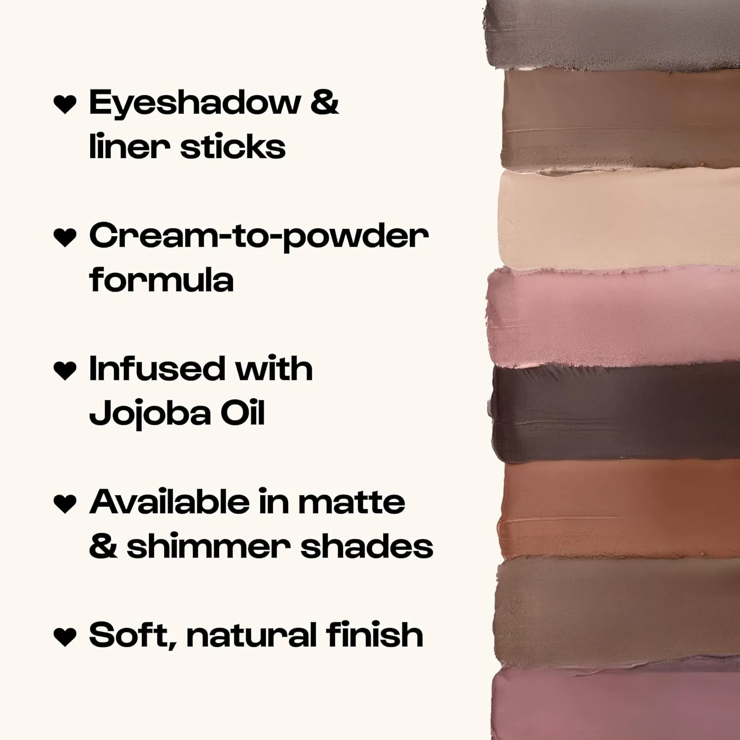 ALLEYOOP 11th Hour Waterproof Cream Eyeshadow Stick – Long-Lasting Eye Shadow Pencil & Eyeliner, Cream to Powder Stick & Highlighter – Smudge-Proof Eyeshadow Shimmer, Baby Pearl Shimmer