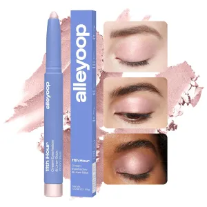ALLEYOOP 11th Hour Waterproof Cream Eyeshadow Stick – Long-Lasting Eye Shadow Pencil & Eyeliner, Cream to Powder Stick & Highlighter – Smudge-Proof Eyeshadow Shimmer, Victory Blush Shimmer