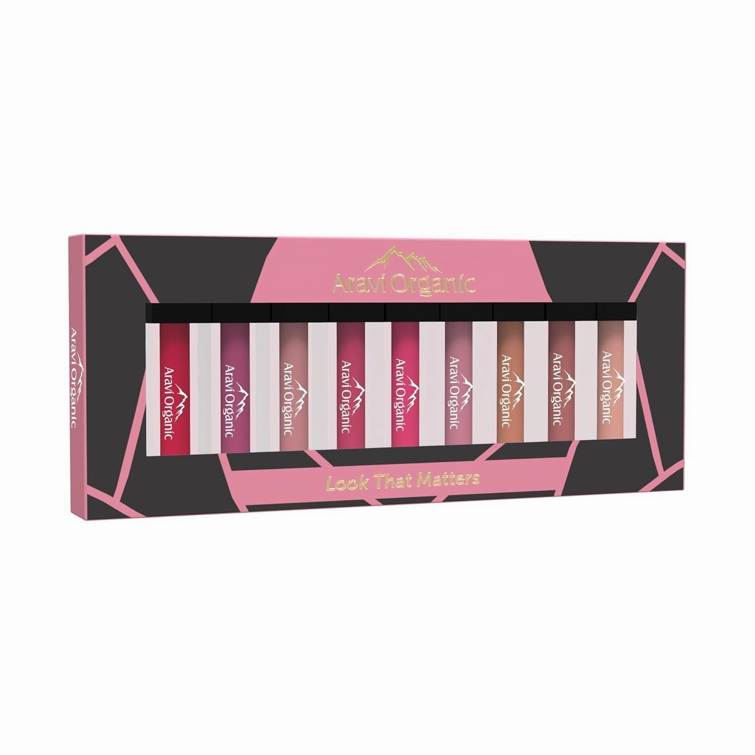 Arav.i Organi.c Nude Shades & Pink Shades Soft Matte Long Stay Lipstick - Matte Liquid Lipstick With Almond Oil & Vitamin E - Waterproof & Ultra Smooth - 1.5 ml Each