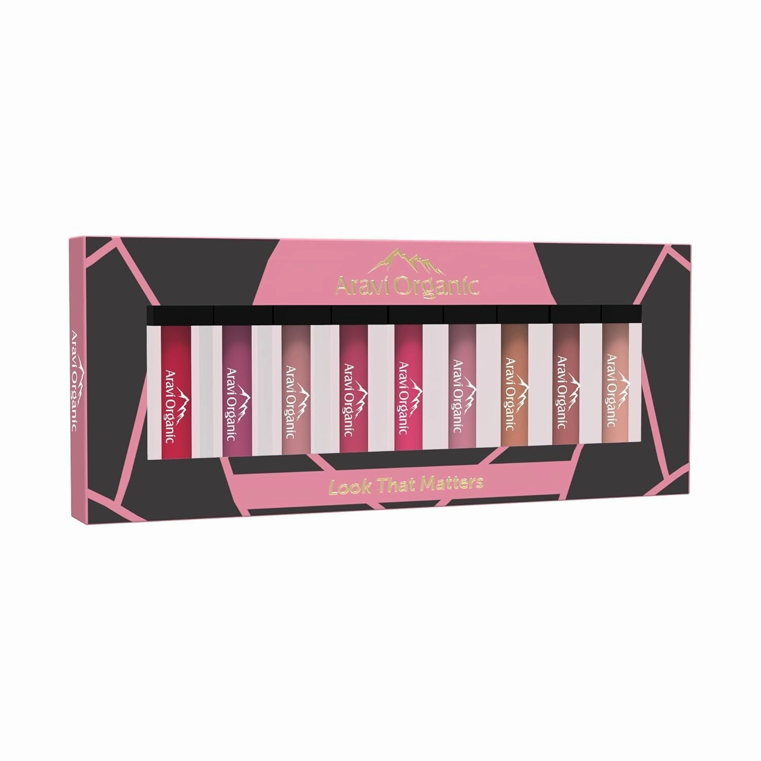 Arav.i Organi.c Nude Shades & Pink Shades Soft Matte Long Stay Lipstick - Matte Liquid Lipstick With Almond Oil & Vitamin E - Waterproof & Ultra Smooth - 1.5 ml Each