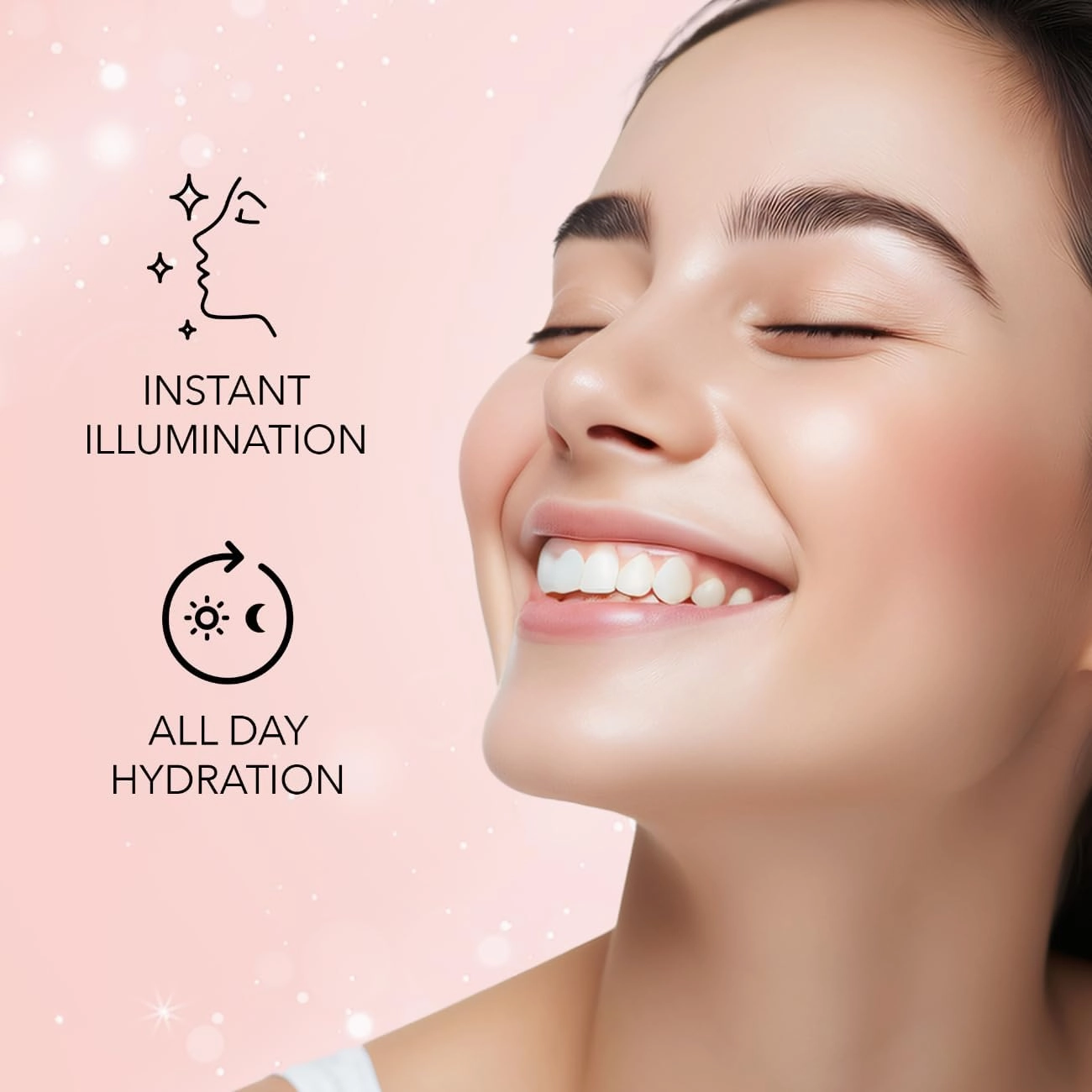 AYU FACECANADA Strobe Cream - Peach, 1.01FlOz, Primer Highlighter Moisturizer, She Butter&Hyaluronic Acid, Intense Hydration, Flawless Radiant Dewy Skin, Illuminating & Glowing Makeup