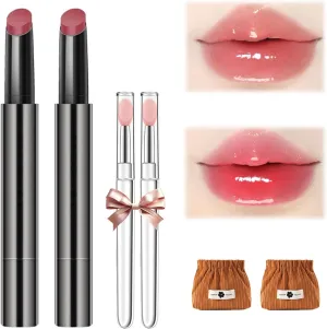 Aztk Meltykiss Jelly Gloss Lipstick, Mirror Hydrating Lip Gloss, Aztk Lipstick, Aztk Moisturizing Melty Kiss Lip Jelly, Waterproof Non-Fading Lipstick Lip Gloss (MJ103 MJ104)