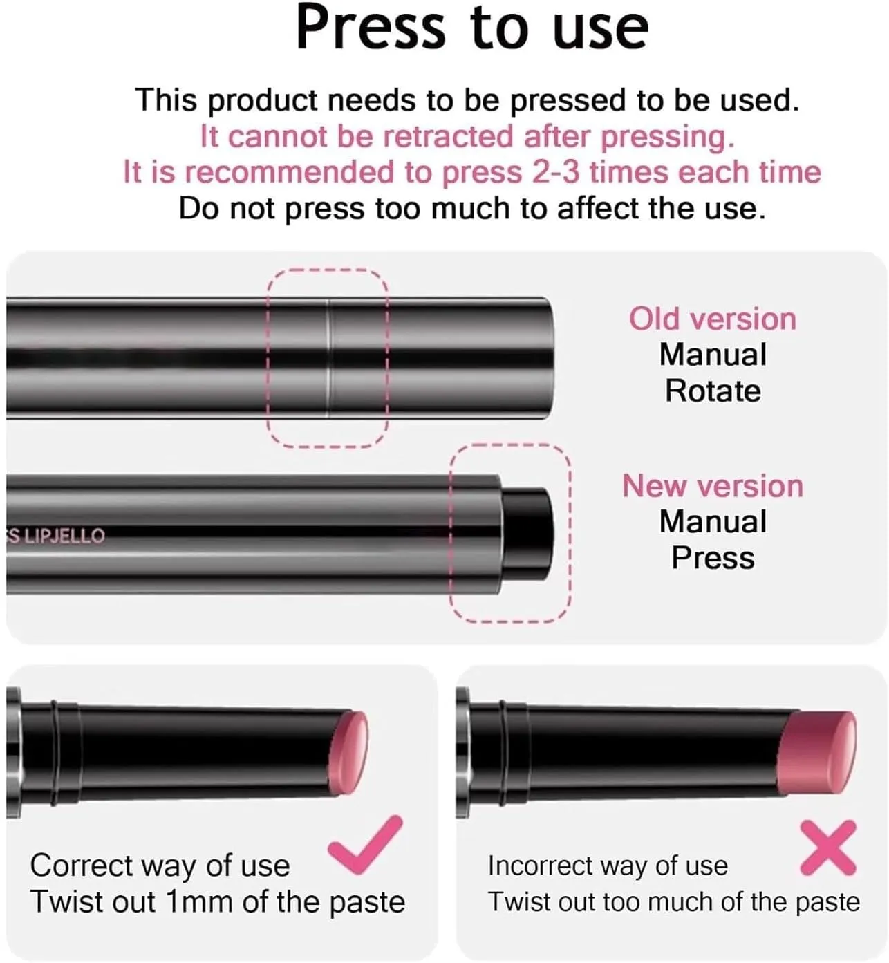 Aztk Meltykiss Jelly Gloss Lipstick, Mirror Hydrating Lip Gloss, Aztk Lipstick, Aztk Moisturizing Melty Kiss Lip Jelly, Waterproof Non-Fading Lipstick Lip Gloss (MJ103 MJ104)