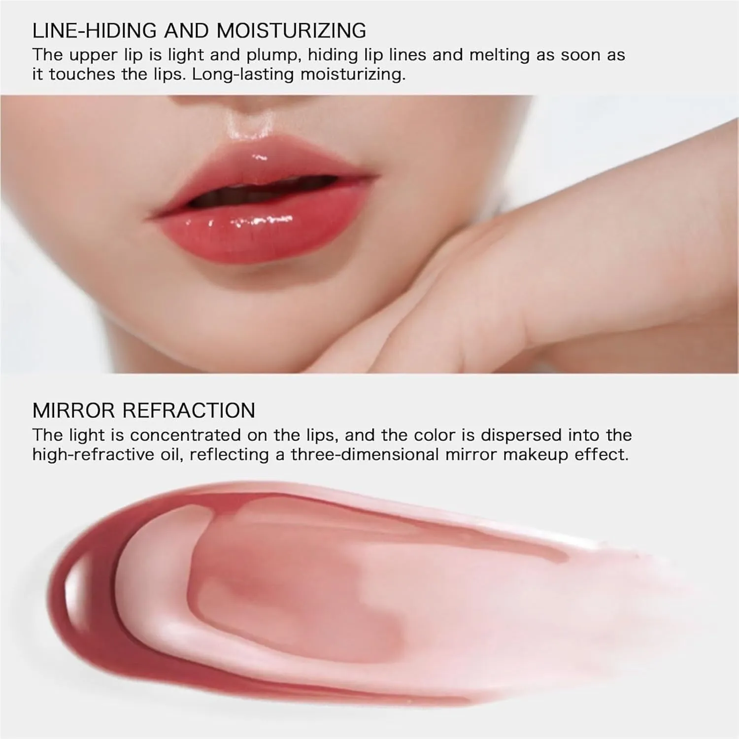 Aztk Meltykiss Jelly Gloss Lipstick, Mirror Hydrating Lip Gloss, Aztk Lipstick, Aztk Moisturizing Melty Kiss Lip Jelly, Waterproof Non-Fading Lipstick Lip Gloss (MJ103 MJ104)