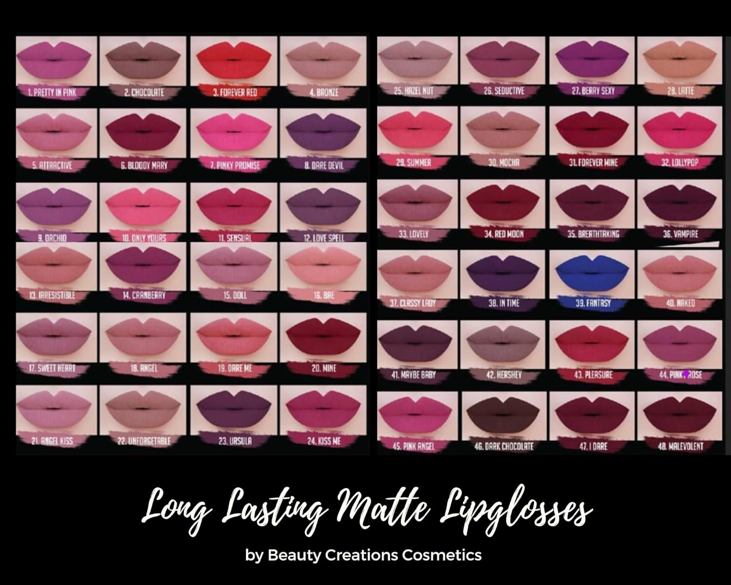 BAE #16 Long Wear Matte Lipgloss by Beauty Creations, 0.13 Fl Oz (Pack of 1), 1