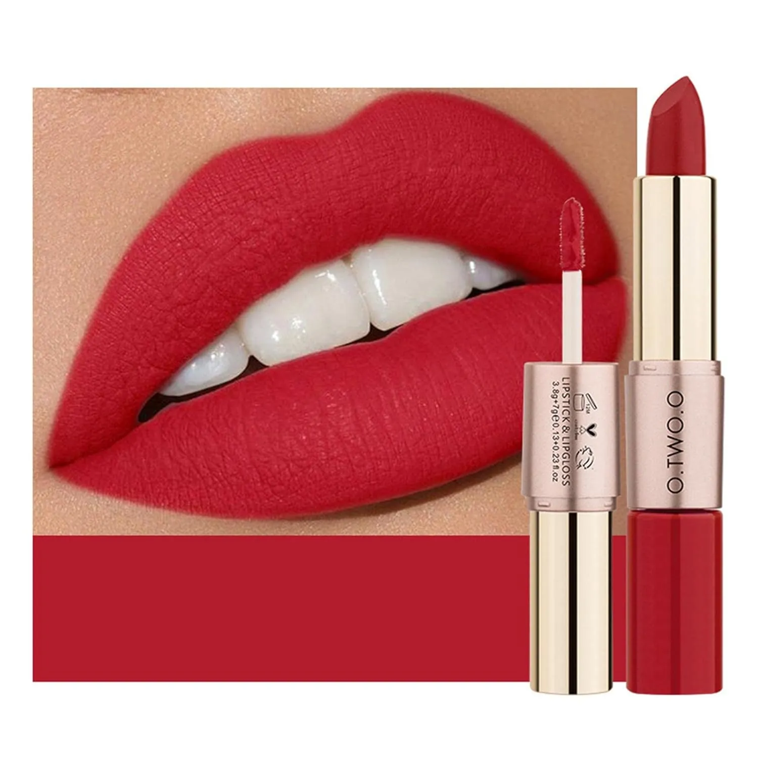 barenx 2 in 1 Matte Liquid Lipstick Matte Lip Cream Waterproof   Lip Gloss Lipgloss Kit,High Pigmented Nude for Girls Women - Color 03