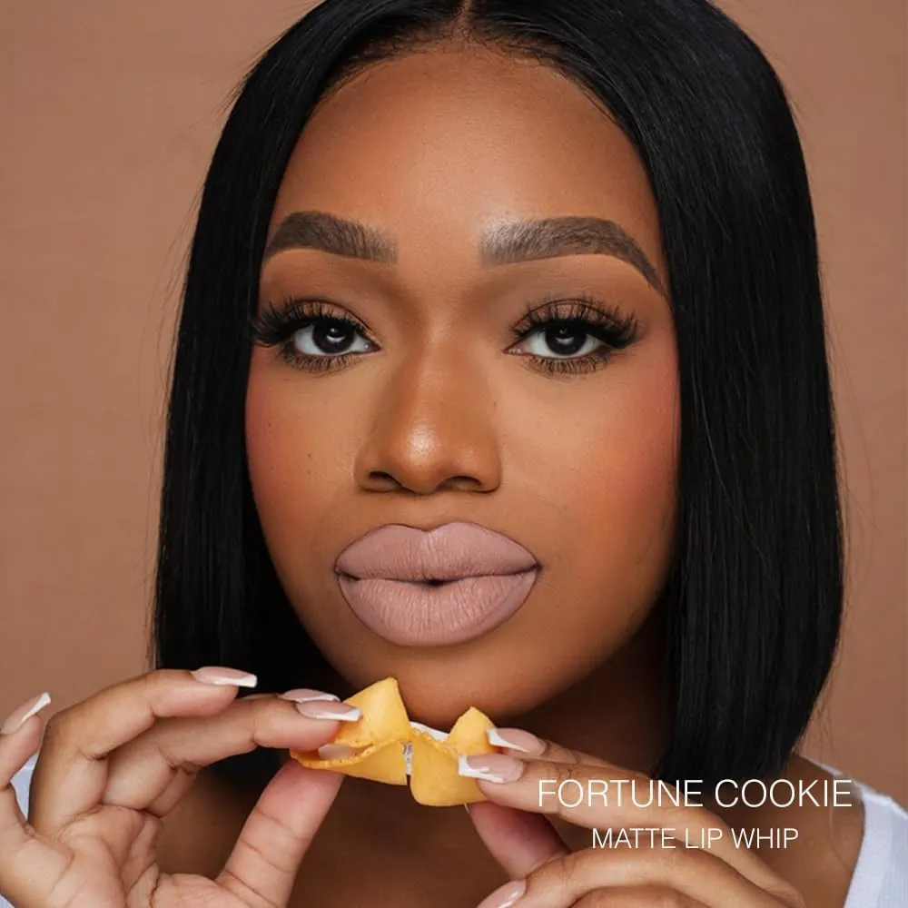 Beauty Bakerie Lip Whip Liquid Lipstick for Women, Waterproof Lip Gloss, Tint, Stain Long Lasting Hydrating Moisturizer, Matte or Metallic, 3.5mL, Fortune Cookie