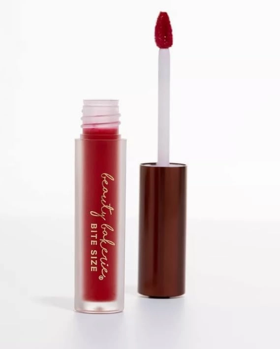 Beauty Bakerie Bitesized Lip Whip Liquid Lipstick for Women, Hydrating Moisturizer Lip Gloss Lip Tint, Long Lasting Waterproof Lip Stain Matte or Metallic, 2.5mL, Mon Cheri