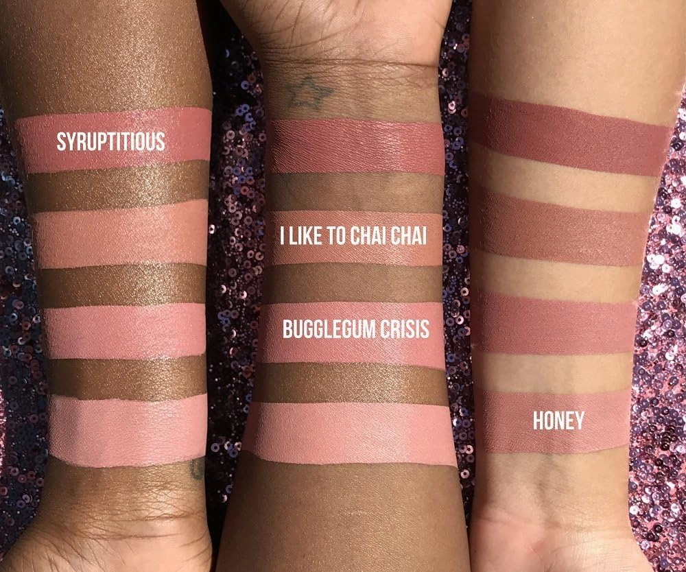 Beauty Bakerie Lip Whip Liquid Lipstick for Women, Waterproof Lip Gloss, Tint, Stain Long Lasting Hydrating Moisturizer, Matte or Metallic, 3.5mL, Syruptitious