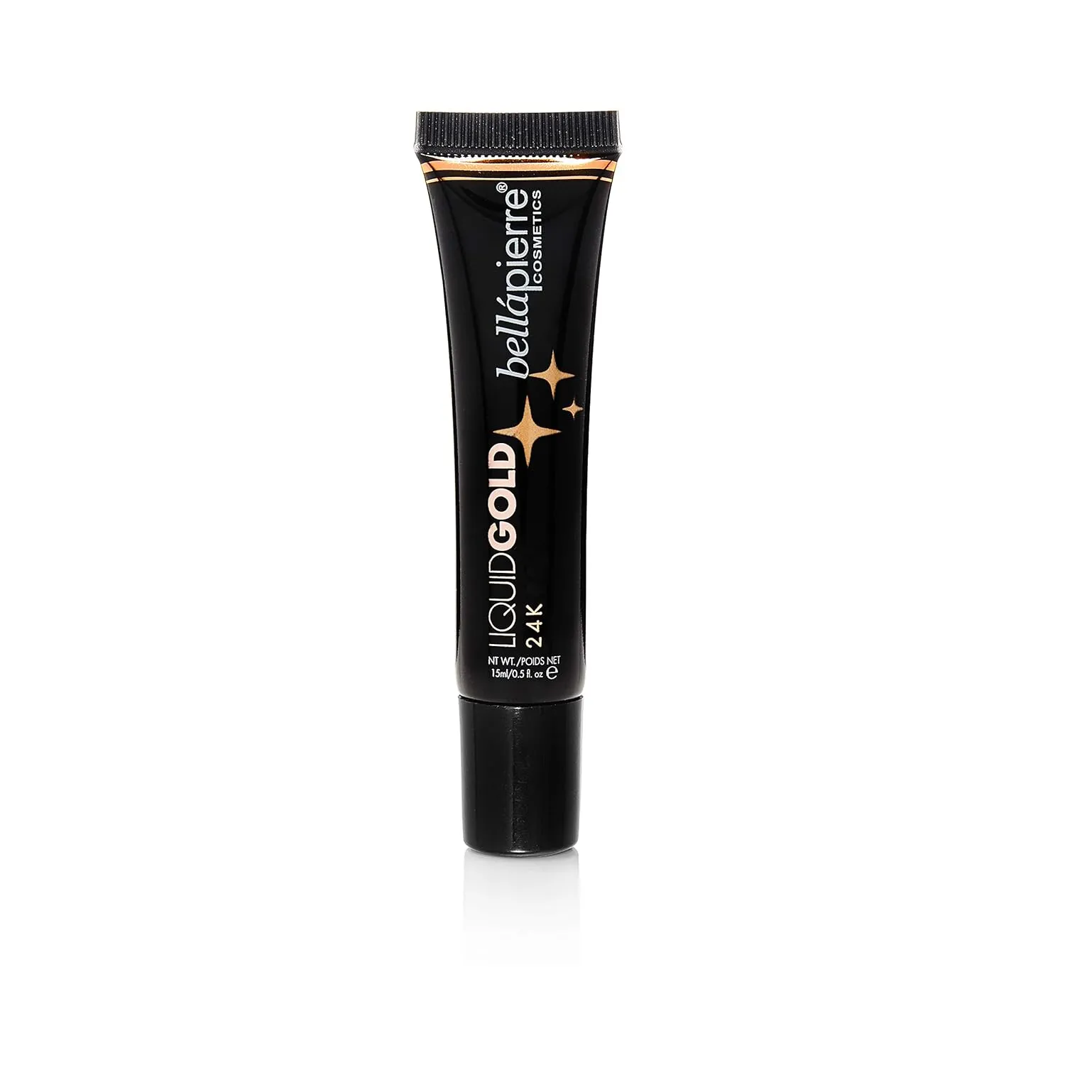 bellapierre Liquid Gold Shimmering Highlighter | Lightweight Radiant Makeup Adds Shimmer and Shine | Non-Toxic and Paraben Free - 0.5 Fl. Oz. (24k)