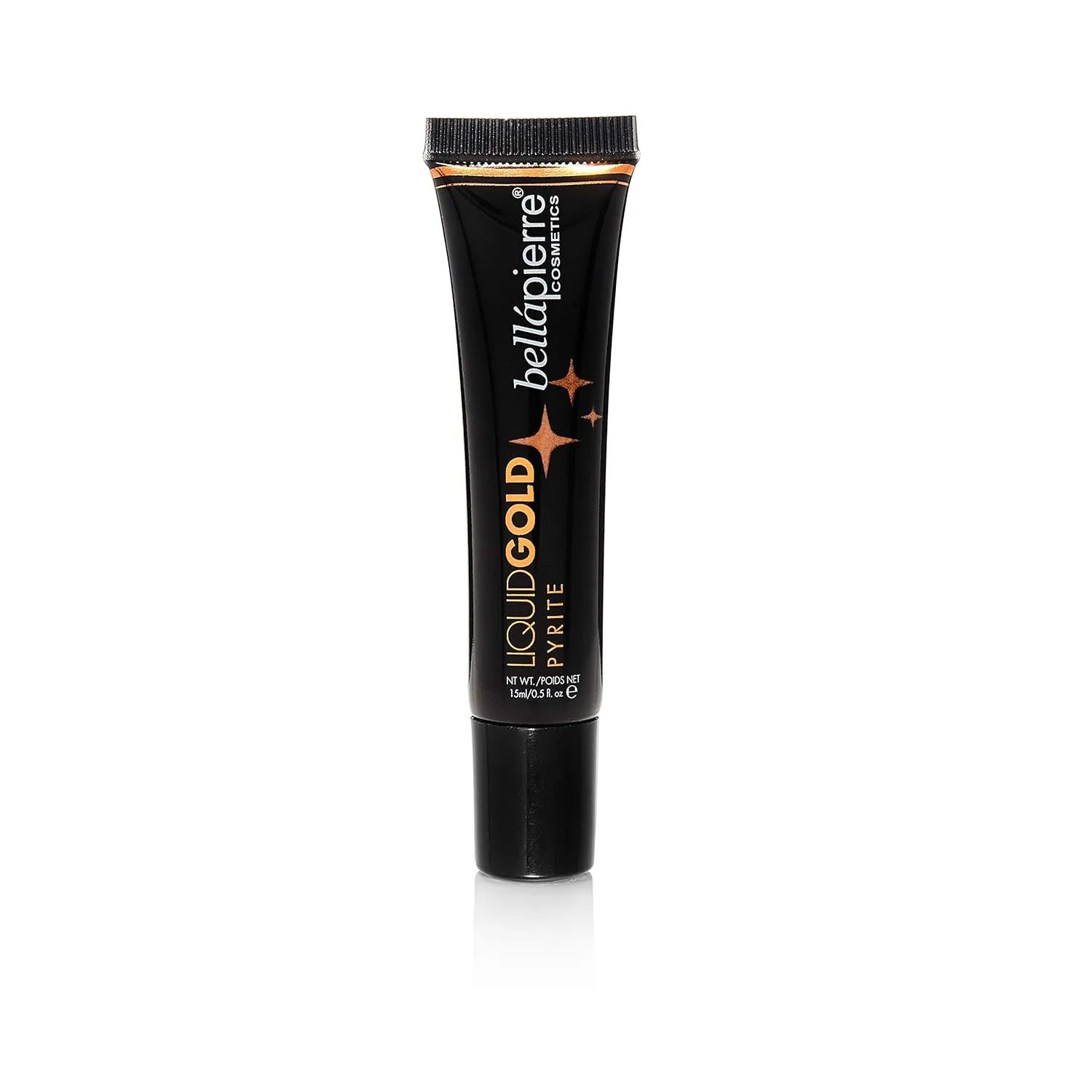 bellapierre Liquid Gold Shimmering Highlighter | Lightweight Radiant Makeup Adds Shimmer and Shine | Non-Toxic and Paraben Free - 0.5 Fl. Oz. (Pyrite)