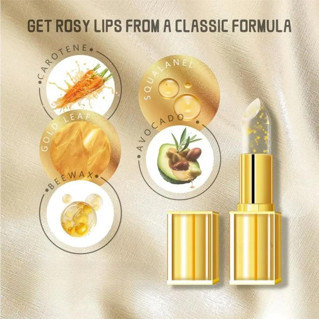 Beneficial Lip Stain, Mood Lipstick Color Changing Long Lasting, Gold Crystal 𝐂𝐨𝐥𝐨𝐫 𝐂𝐡𝐚𝐧𝐠𝐢𝐧𝐠 𝐋𝐢𝐩𝐬𝐭𝐢𝐜𝐤, Deep Nourishment (1PCS)