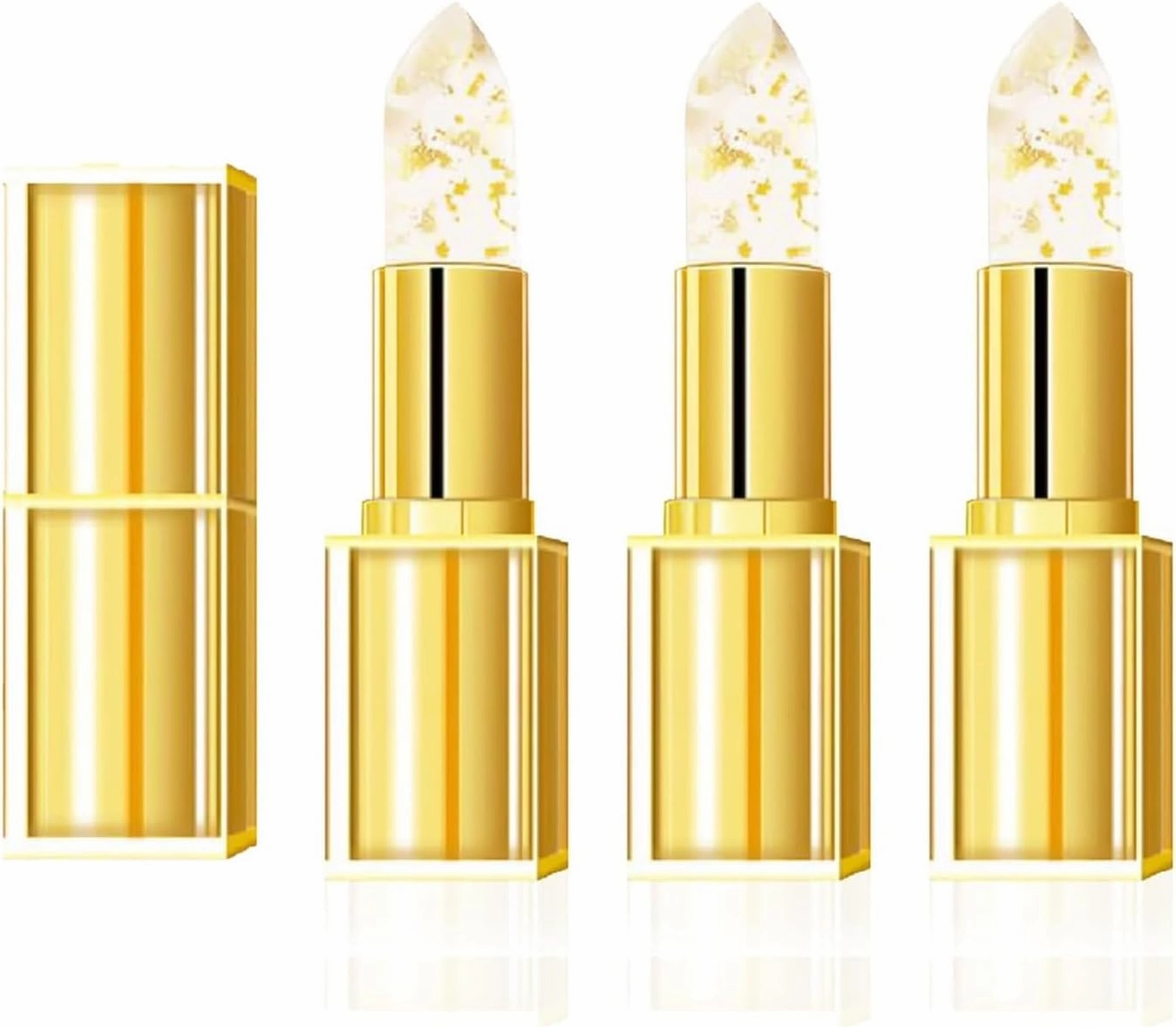 Benefician Lipstick, Transferproof Color-Changing Lipstick, Long Lasting 24 Hours Moisturizing Glossy Shine Lip Gloss for Women(3pc)