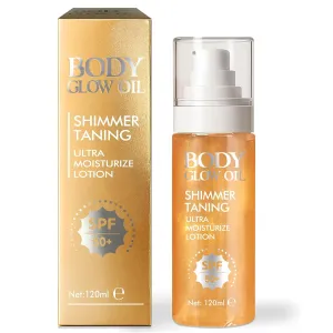 Body Shimmer, Water Resistant Skin Glitter Oil for Face & Body Glow Highlighter & Moisturizer, Lightweight & Long Lasting Shimmer Oil for Glowing Skin
