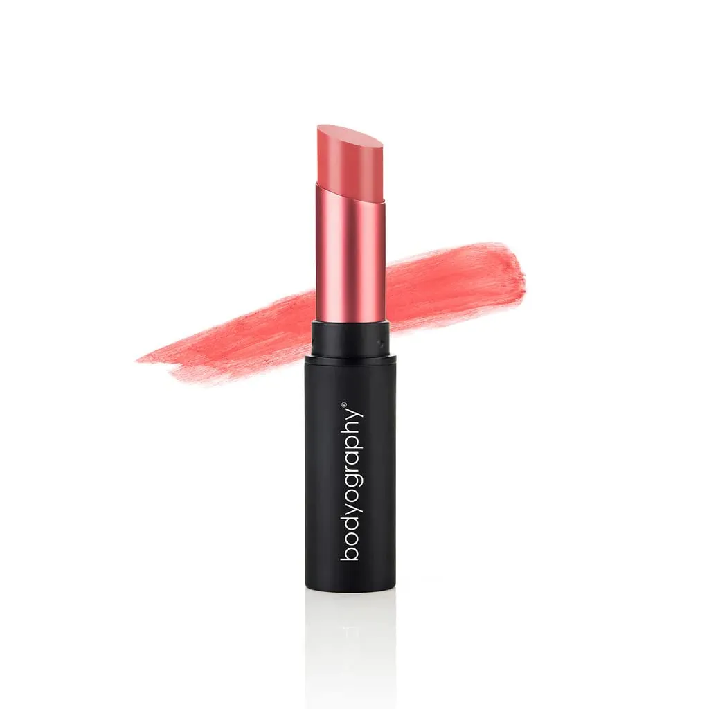 Bodyography Fabric Texture Lipstick - Long Lasting and Smudge-Proof Lip Liner - Creamy and Smooth Lip Makeup with Coconut Oil