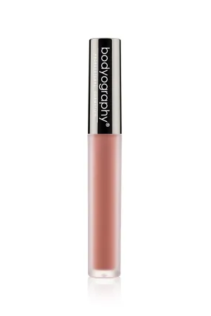 Bodyography Lip Lava Liquid Lipstick - Long-Lasting Lipstick - Bright and Bold (Exposed (Matte Light Coral Nude))