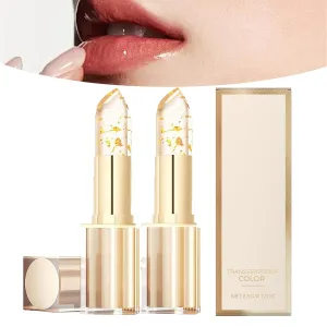 Bridal Bronze Lipstick, Bridal Bronze Color Changing Lipstick, Transferproof Color Changing Lip Stick, Color Changing Lip Stick Gold Foil for Women (2pcs)