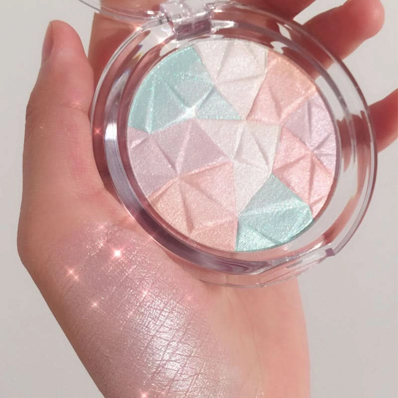 Bueqcy Crystal Diamond Highlighter Powder – Shimmer & Glow Contour for Radiant Skin