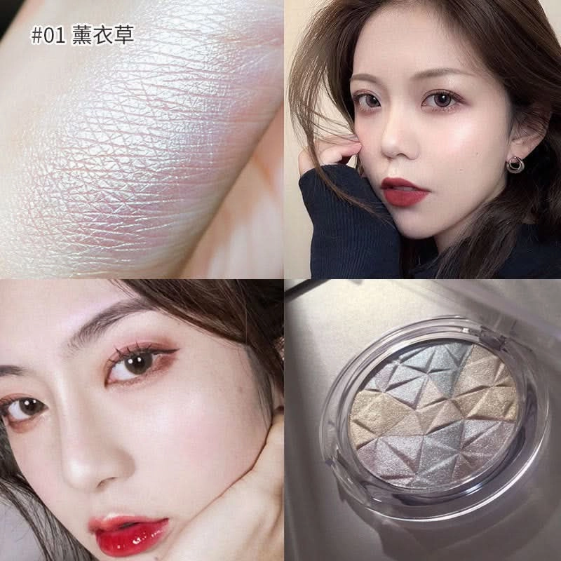 Bueqcy Crystal Diamond Highlighter Powder – Shimmer & Glow Contour for Radiant Skin