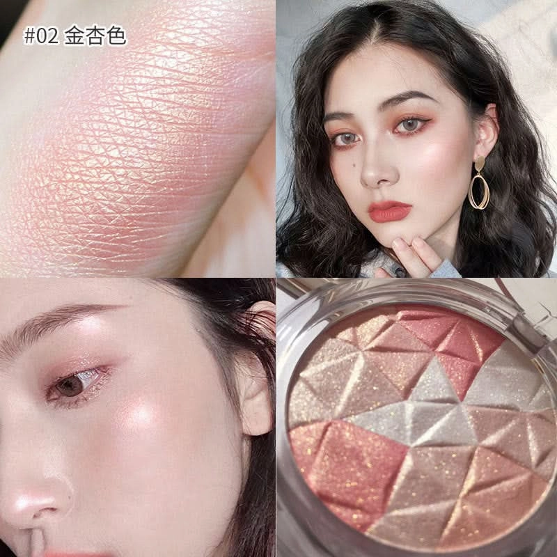Bueqcy Crystal Diamond Highlighter Powder – Shimmer & Glow Contour for Radiant Skin