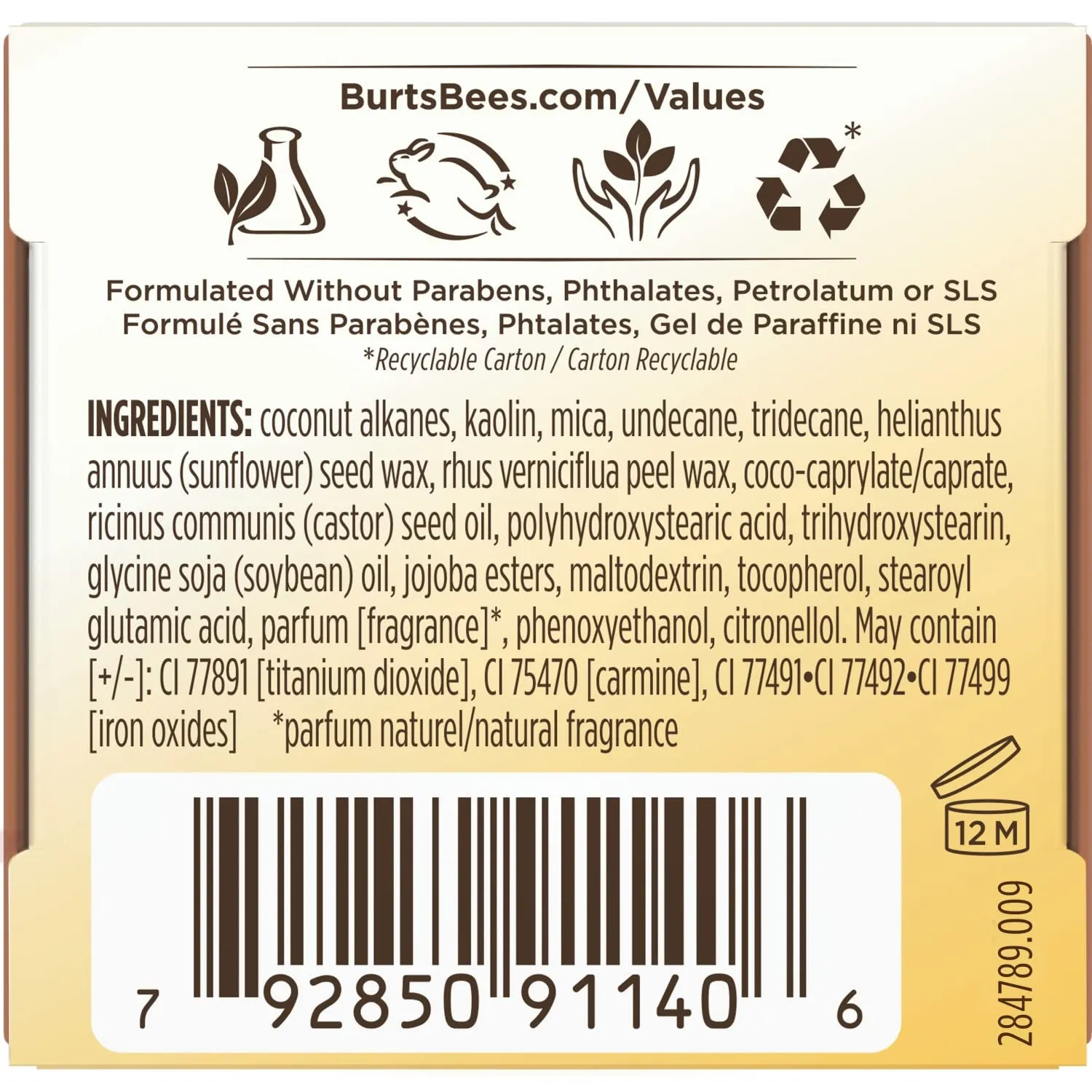 BURTS BEES Honey Caramel Color Nurture Cream Eye Shadow, 7.08 GR